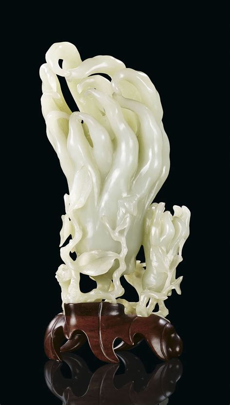 Vase In Jade Celadon Pale China Dynasty Qing Xviii Xix Century