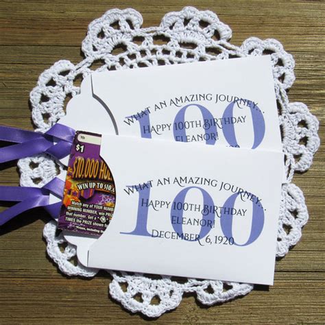 100 Year Old Birthday Party Favors Personalized