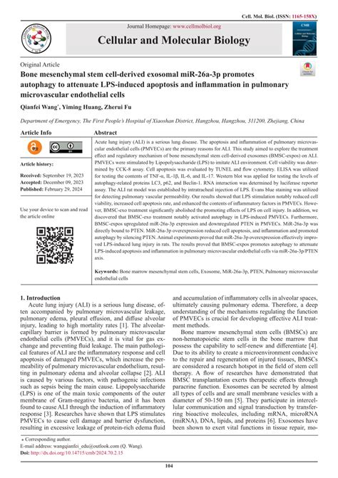 Pdf Bone Mesenchymal Stem Cell Derived Exosomal Mir A P Promotes