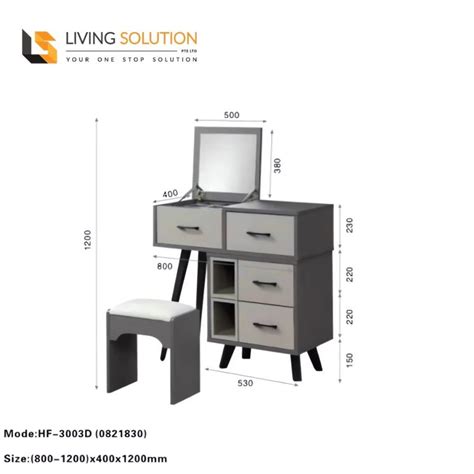 Noni Dressing Table Dresser Table Living Solution Pte Ltd