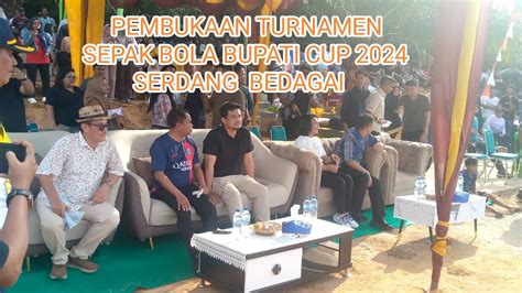 Laga Seru Pembukaan Turnamen Sepak Bola Bupati Cup Forkopinda