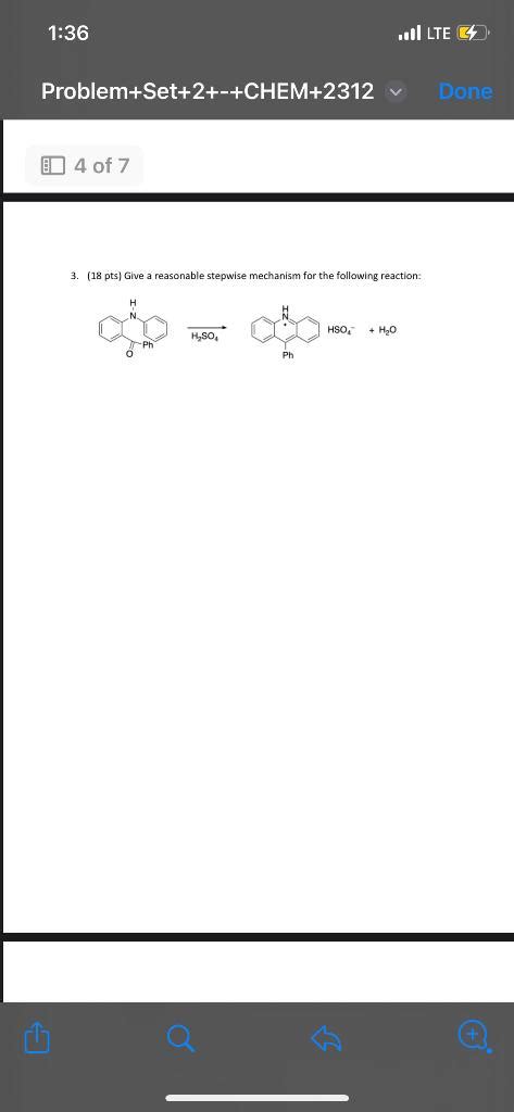 Solved 3 18 Pts Give A Reasonable Stepwise Mechanism For Chegg