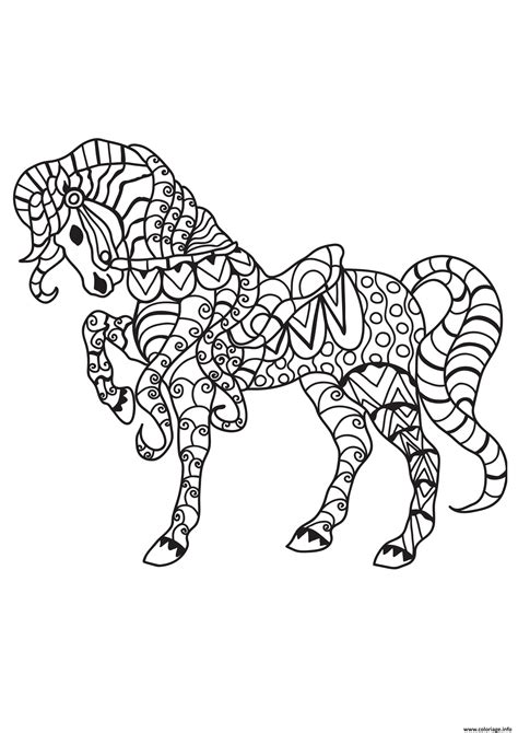 Coloriage Adulte Cheval Au Galot Dessin Adulte Cheval Imprimer