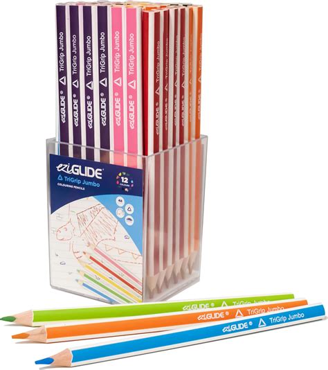 Eziglide Trigrip Jumbo Hb Pencils Pack Of Triangular Pencils Break