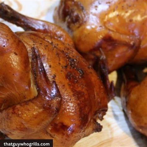 Smoked Cornish Game Hens With Brine Recipe That Guy Who Grills