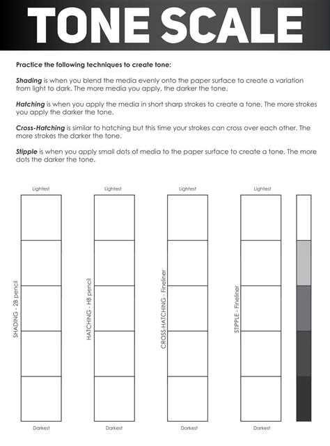 Shading Value Scale Worksheet Name Tracing Worksheets Printable