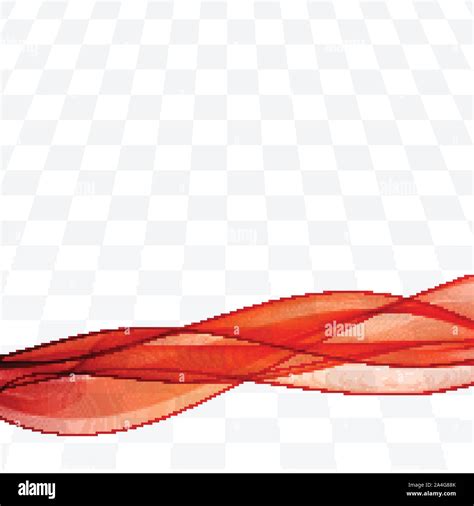 Abstract Smooth Color Wave Vector Curve Flow Red Motion Illustration