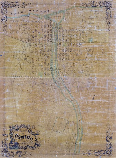 1851 Map of Oswego Oswego County New York - Etsy