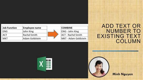 How To Add Number To An Existing Text Cell In Excel Using Concat Or And