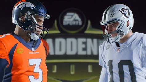 Madden 24 Gameplay Broncos Vs Raiders Madden 24 Ps5 YouTube