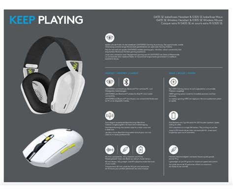 Kit Inalámbrico Logitech Audífono G435 Se + Mouse G305 Se - Prophone