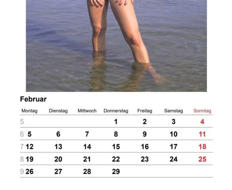 Calendrier Naturiste Exclusif Avec Filles Nues En Dition