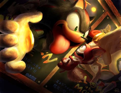 Chip is scared of Shadow - Sonic funnies Photo (37887701) - Fanpop