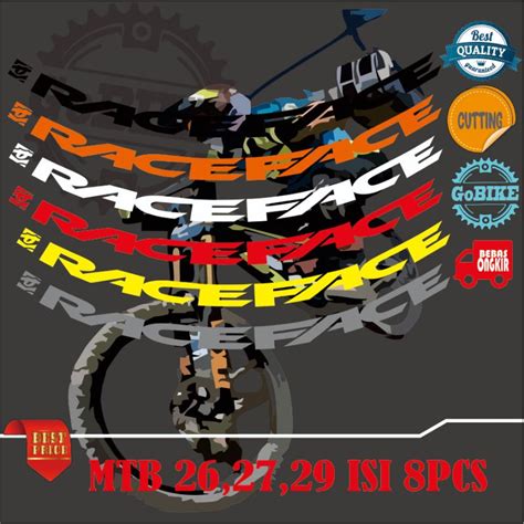 Jual Sticker Rims Stiker Velg RACEFACE Mtb Seli Shopee Indonesia