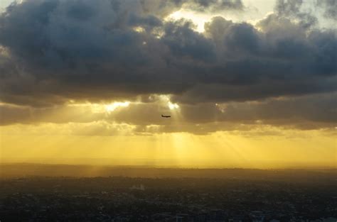 Free picture: airplane, sky, sunset, plane, flight