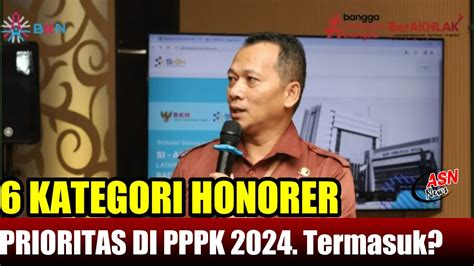 Cek Kategori Honorer Prioritas Tanpa Tes Di Pppk Youtube