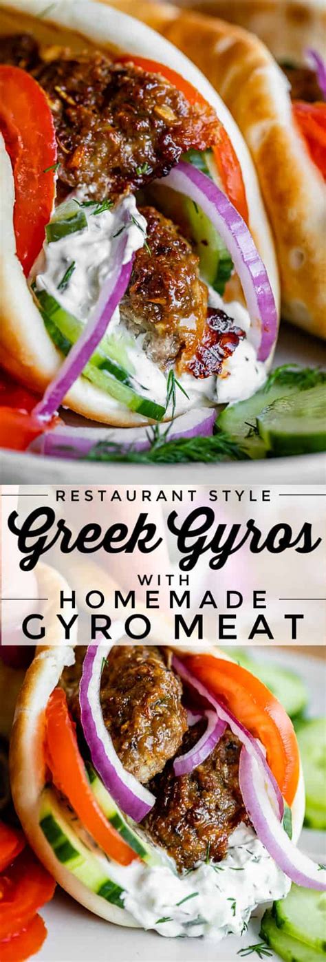 Greek Gyro Recipe With Homemade Gyro Meat From The Food Charlatan Artofit