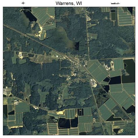 Aerial Photography Map of Warrens, WI Wisconsin