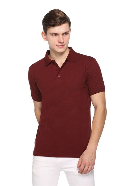 Men S Maroon Polo T Shirt