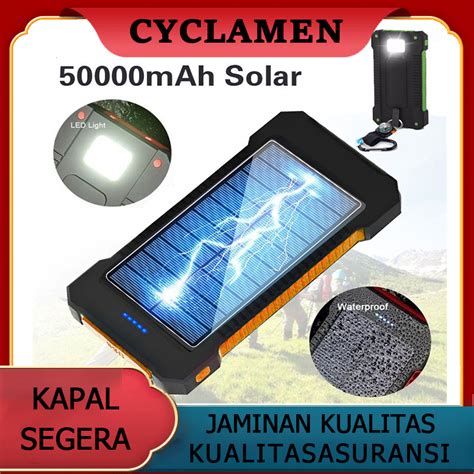 Jual Solar Power Bank Mah Solar Dual Usb Portable Kapasitas Besar