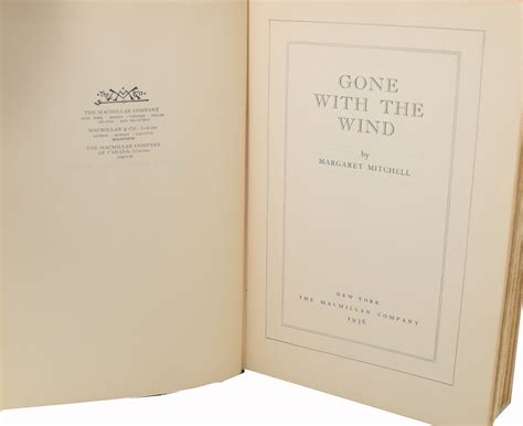 Lot Detail Margaret Mitchell Signed Gone With The Wind First Edition