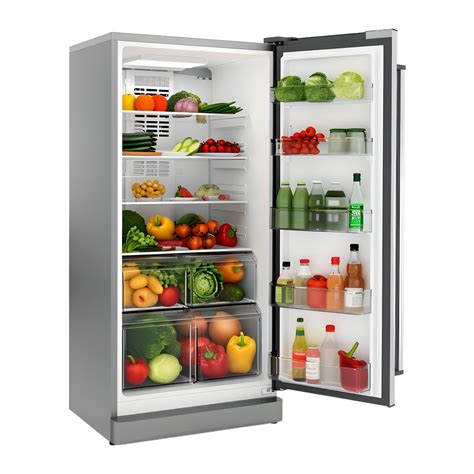 Ai Generated 3d Rendering Of A Refrigerator Or Fridge On Transparent