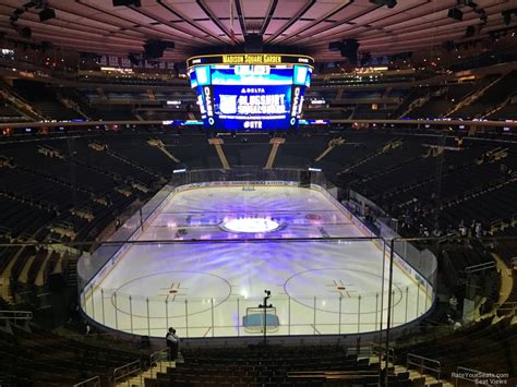 Section 204 At Madison Square Garden New York Rangers