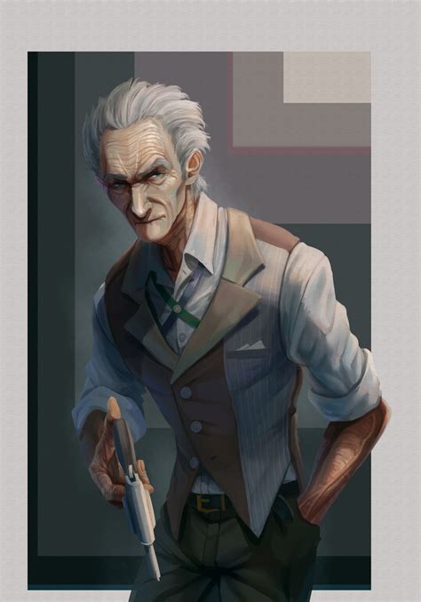 Artstation Oldman With A Gun