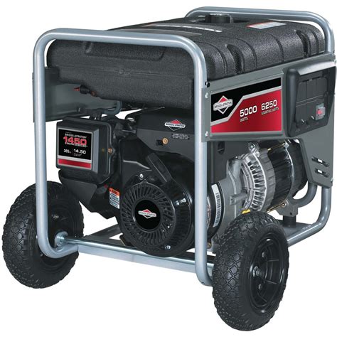 Briggs And Stratton Portable Generator — 6250 Surge Watts 5000 Rated Watts 1450 Series Ohv