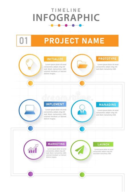 Diagrama De Linha De Tempo Moderna Infogr Fico Fluxo De Trabalho