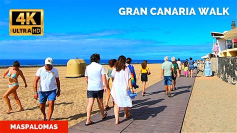 Gran Canaria Maspalomas Walk Canarias 🔴 August 11 2021 Beach And Hotels