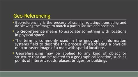 Geo Referencing By Mashhood Arif PPT