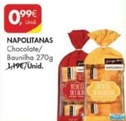 Promoção Napolitanas Chocolate Baunilha 270g em Pingo Doce