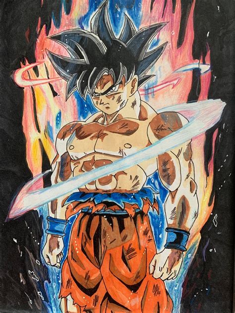 Dessin Goku Ultra Instinct Etsy France