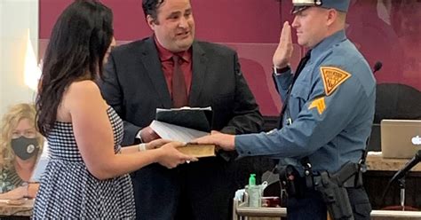 Riverside Township Police Detective Promoted New Patrolman Sworn In