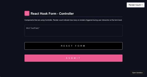 React Hook Form V7 Controller Forked Codesandbox