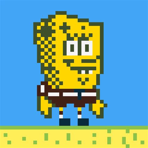 Pixel Art Grid Spongebob - Pixel Art Grid Gallery