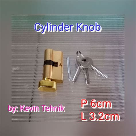 Cylinder Kunci Knob Kunci Pintu Putar Mm Lazada Indonesia