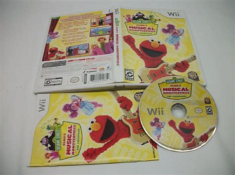 Sesame Street Elmo S Musical Monsterpiece Wii Game Used