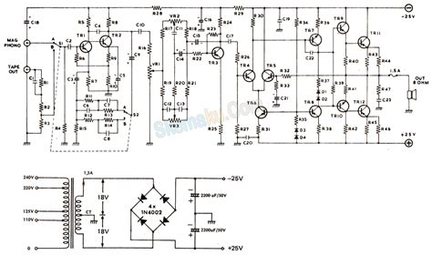 Skema Rangkaian Amplifier Hi Fi Amplifier Watt Hot Sex Picture