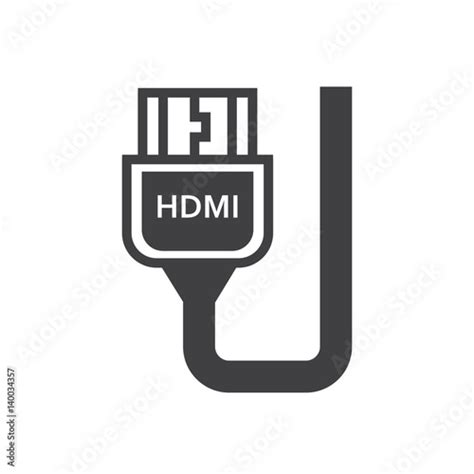 HDMI Adapter Black Icon Stock Image And Royalty Free Vector Files On