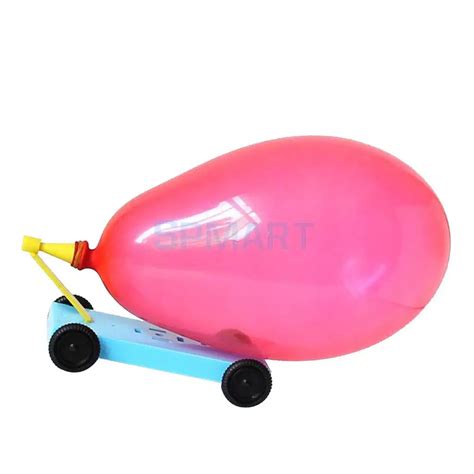 Balloon Car Vehicle DIY Assembly Model Toy Air Experiment Educational ...