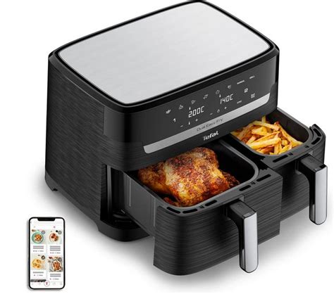 Tefal EY9018 Dual Easy Fry Doppelkammer Heißluftfritteuse für 129,99 ...