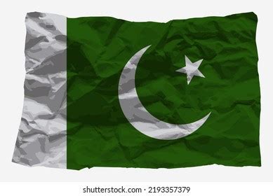 Waving Pakistan Flag Infront Naked Mountain Stock Photo 1483179743