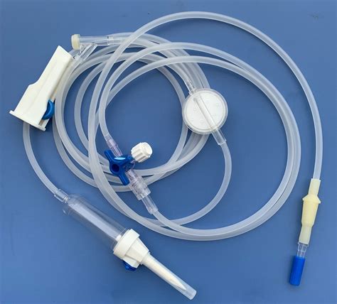 Disposable Medical Precision Flow Control Iv Infusion Set With Y Site