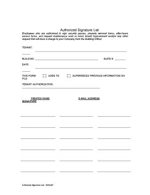 Authorized Signatory List Template Fill Online Printable Fillable