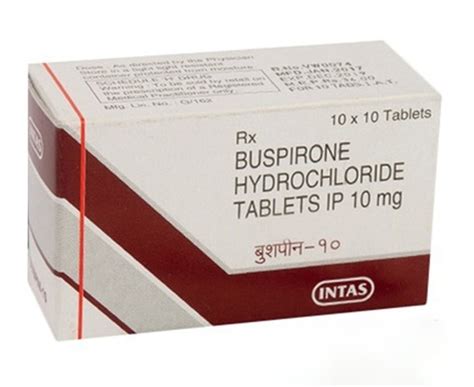 Buy BUSPAR (Buspar, Namanspin) 10 mg/tab, 100 tabs/pack