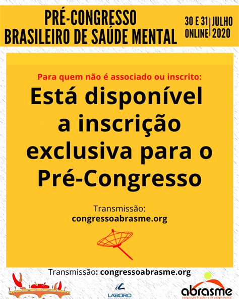 Inscri Es Exclusivas Para O Pr Congresso