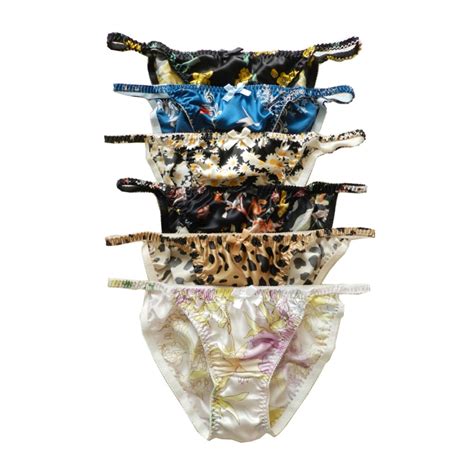 Yavorrs Pieces Silk Panties For Women S Bikini Flower Walmart