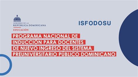 Programa Nacional de Inducción Docente reflexión módulo I YouTube